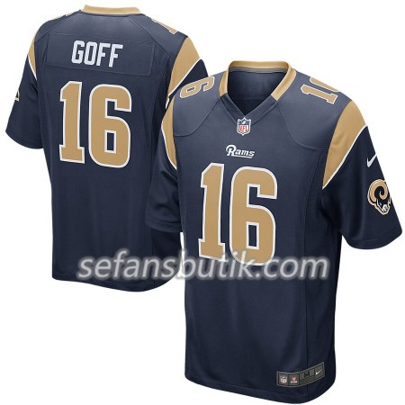 Los Angeles Rams Tröjor Jared Goff 16 Nike Navy - Herr